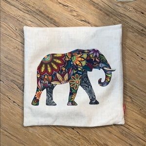 Kingla home colored elephant pillow cover